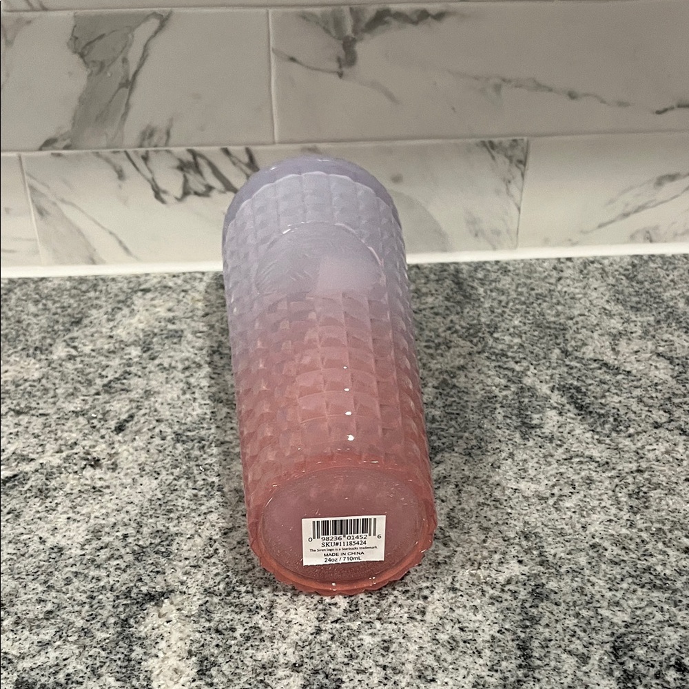 NWT Starbucks Limited Edition Cherry Blossom Cold Cup Gradient Pink 24oz - Picture 9 of 13